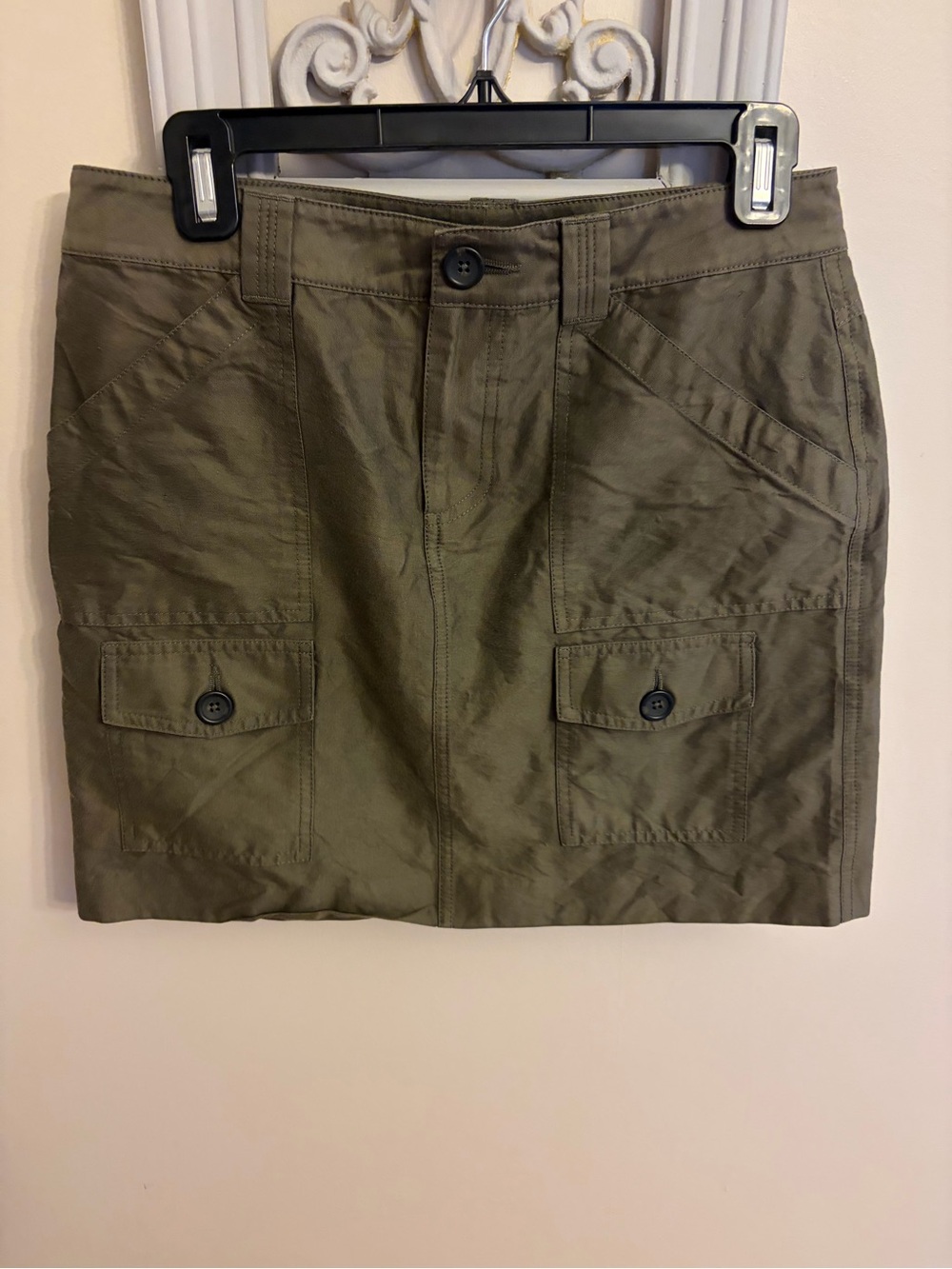 Banana Republic Olive Green Cargo Mini Skirt